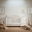 White 4-in-1 Convertible Crib and Changer