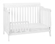 White crib on a white background