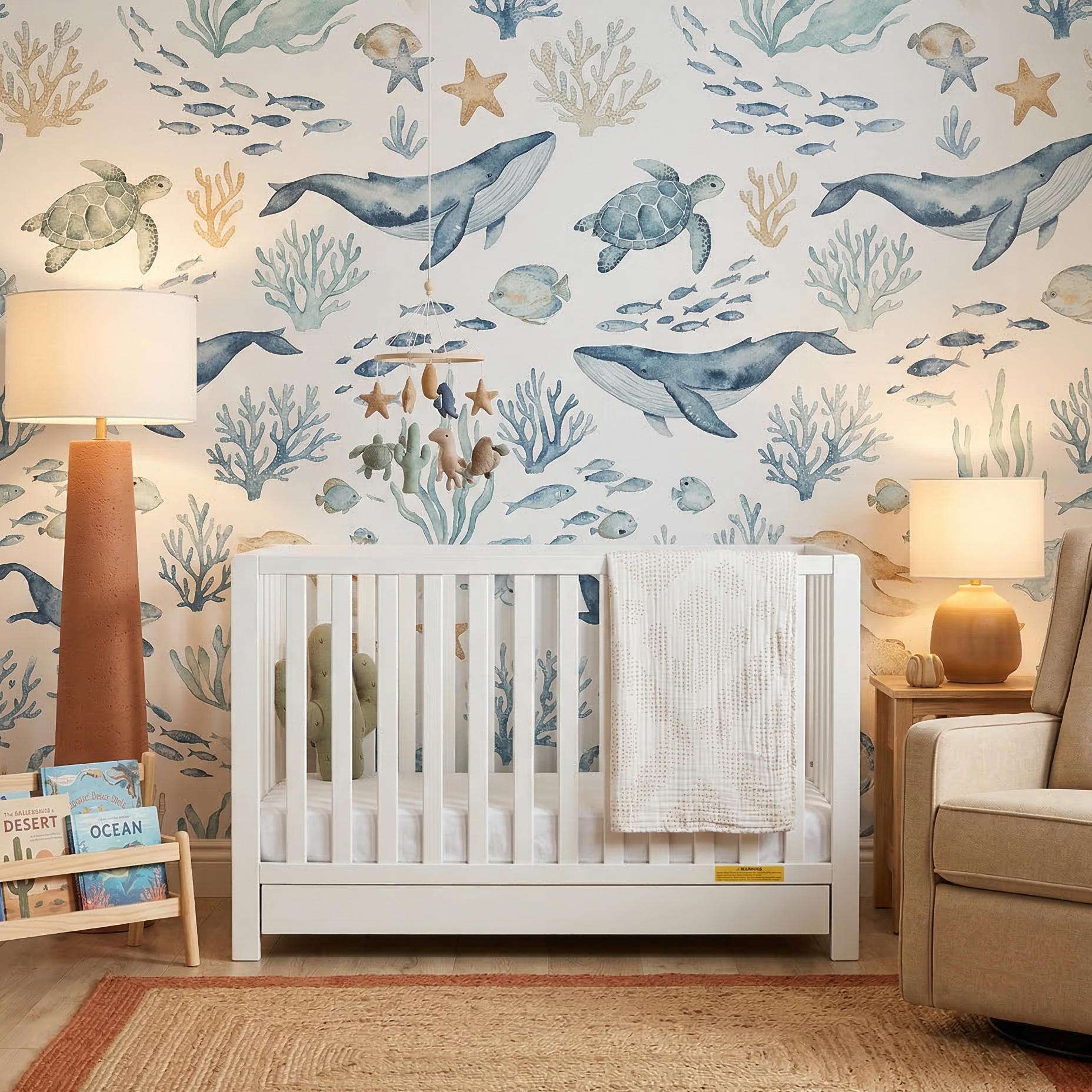 Emma 4-in-1 Convertible Crib with Drawer and Guardrail